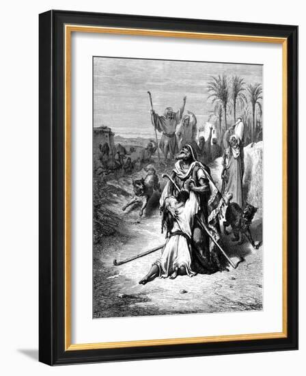 Return of the Prodigal Son, 1865-1866-Gustave Doré-Framed Giclee Print