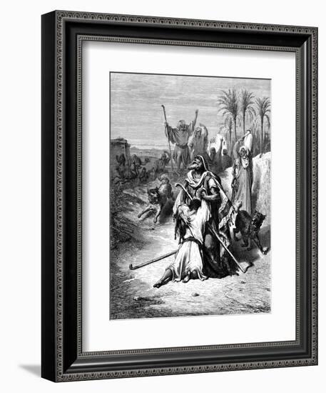 Return of the Prodigal Son, 1865-1866-Gustave Doré-Framed Giclee Print