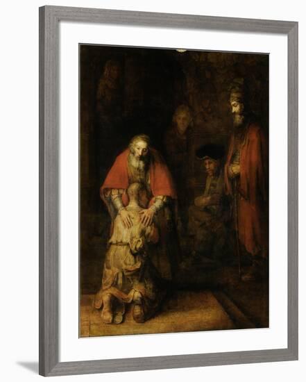 Return of the Prodigal Son, c. 1669-Rembrandt van Rijn-Framed Art Print