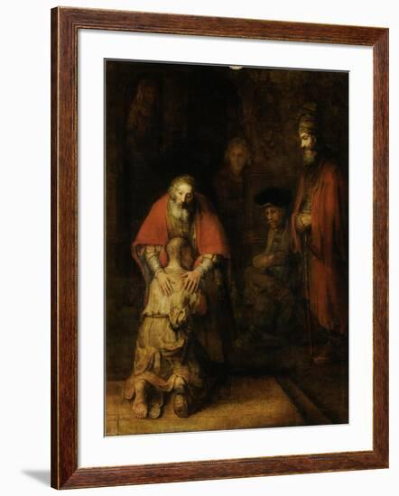 Return of the Prodigal Son, c. 1669-Rembrandt van Rijn-Framed Art Print