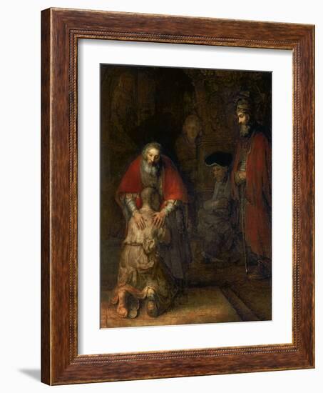 Return of the Prodigal Son, circa 1668-69-Rembrandt van Rijn-Framed Giclee Print