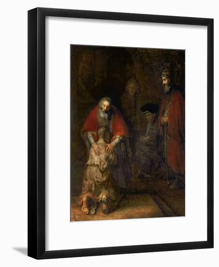 Return of the Prodigal Son, circa 1668-69-Rembrandt van Rijn-Framed Giclee Print