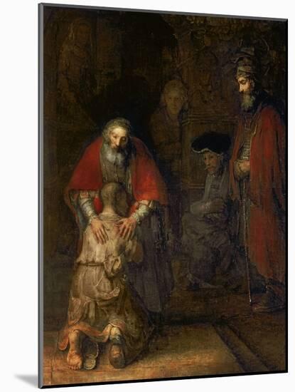 Return of the Prodigal Son, circa 1668-69-Rembrandt van Rijn-Mounted Giclee Print