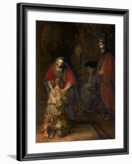 Return of the Prodigal Son, circa 1668-69-Rembrandt van Rijn-Framed Giclee Print