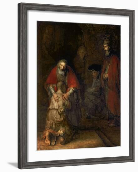 Return of the Prodigal Son, circa 1668-69-Rembrandt van Rijn-Framed Giclee Print