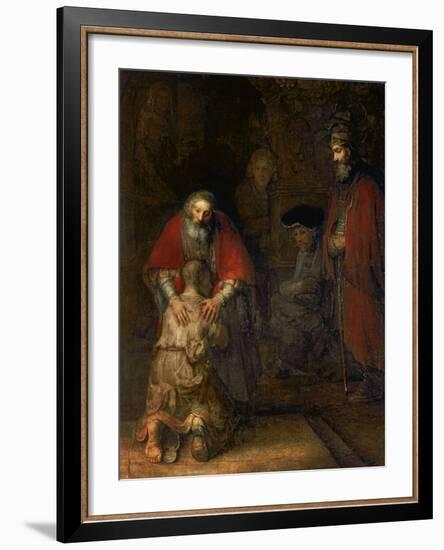 Return of the Prodigal Son, circa 1668-69-Rembrandt van Rijn-Framed Giclee Print