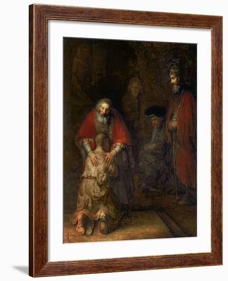 Return of the Prodigal Son, circa 1668-69-Rembrandt van Rijn-Framed Giclee Print