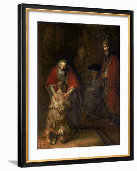 Return of the Prodigal Son, circa 1668-69-Rembrandt van Rijn-Framed Giclee Print