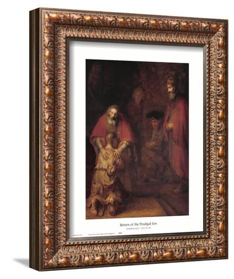 Return of the Prodigal Son Framed Art Print by Rembrandt ...