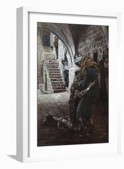 Return of the Prodigal Son-James Tissot-Framed Giclee Print