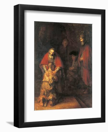 Return of the Prodigal Son-Rembrandt van Rijn-Framed Premium Giclee Print