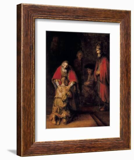 Return of the Prodigal Son-Rembrandt van Rijn-Framed Premium Giclee Print