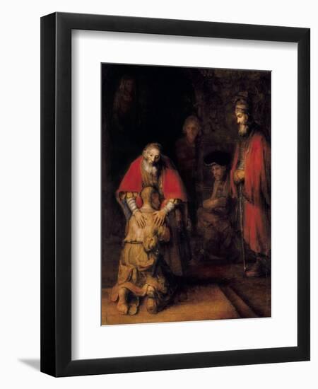 Return of the Prodigal Son-Rembrandt van Rijn-Framed Premium Giclee Print