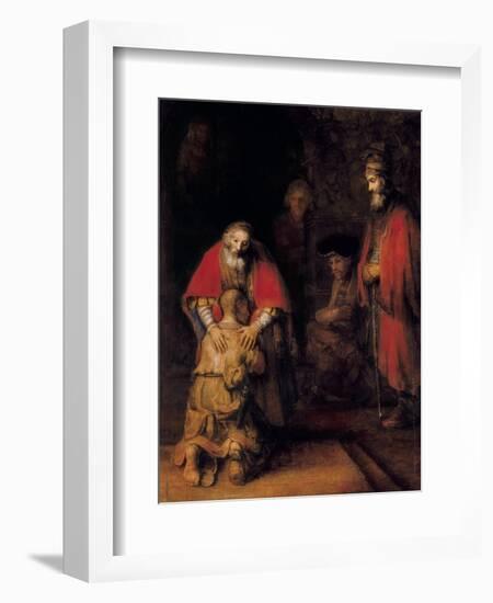 Return of the Prodigal Son-Rembrandt van Rijn-Framed Premium Giclee Print