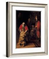 Return of the Prodigal Son-Rembrandt van Rijn-Framed Art Print
