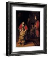 Return of the Prodigal Son-Rembrandt van Rijn-Framed Art Print