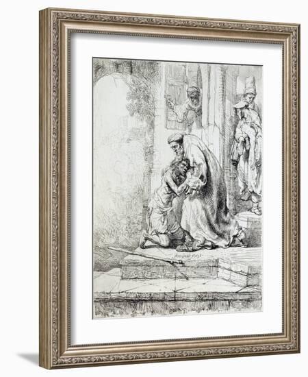 Return of the Prodigal Son-Rembrandt van Rijn-Framed Giclee Print