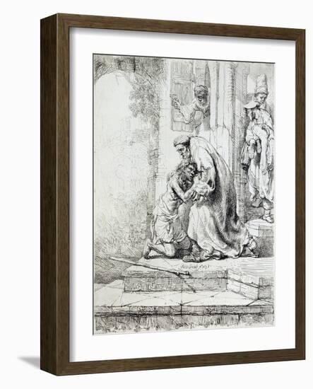 Return of the Prodigal Son-Rembrandt van Rijn-Framed Giclee Print