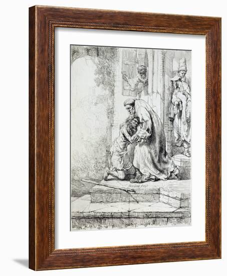 Return of the Prodigal Son-Rembrandt van Rijn-Framed Giclee Print