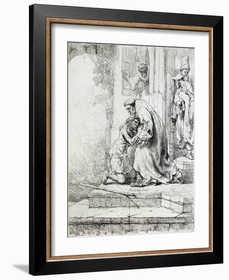 Return of the Prodigal Son-Rembrandt van Rijn-Framed Giclee Print