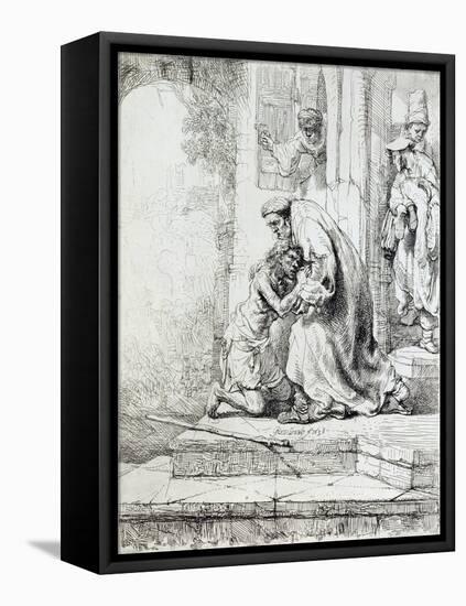 Return of the Prodigal Son-Rembrandt van Rijn-Framed Premier Image Canvas