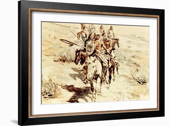 Return of the Warriors, 1906-Charles Marion Russell-Framed Giclee Print