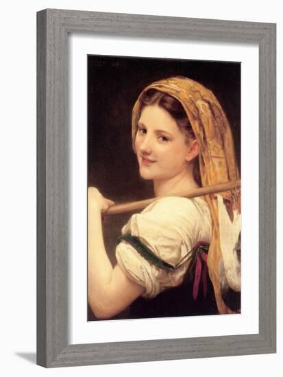 Returned from the Market-William Adolphe Bouguereau-Framed Art Print