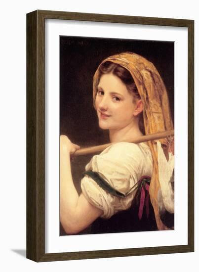 Returned from the Market-William Adolphe Bouguereau-Framed Art Print