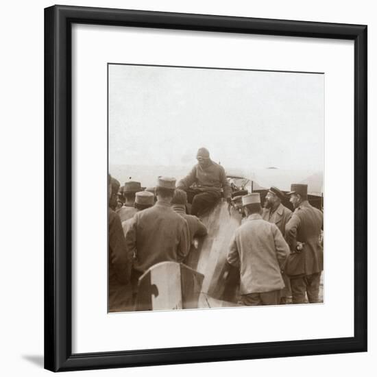 Returning from a mission, c1914-c1918-Unknown-Framed Photographic Print