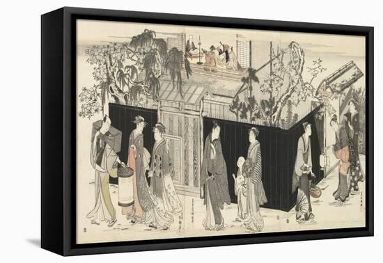 Returning from a Poetry Gathering, C.1785-89-Kubo Shunman-Framed Premier Image Canvas