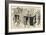 Returning from a Poetry Gathering, C.1785-89-Kubo Shunman-Framed Giclee Print