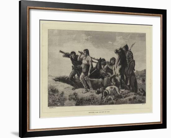 Returning from the Hunt in Gaul-null-Framed Giclee Print