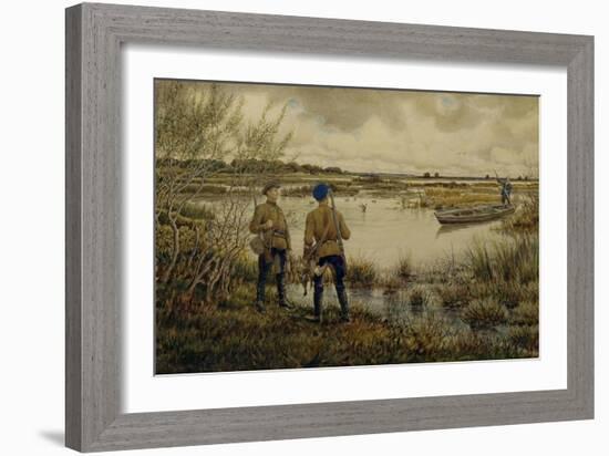 Returning from the Hunting, 1937-Ernest Ernestovich Lissner-Framed Giclee Print