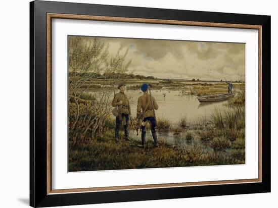 Returning from the Hunting, 1937-Ernest Ernestovich Lissner-Framed Giclee Print