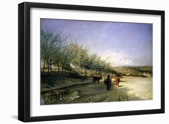 Returning from the Pasture Carcare, 1869-Alfredo Ricci-Framed Giclee Print