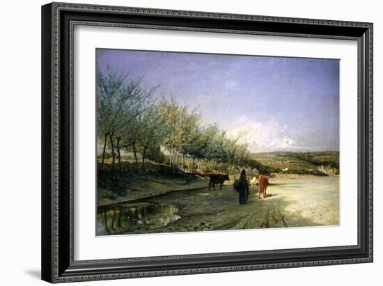 Returning from the Pasture Carcare, 1869-Alfredo Ricci-Framed Giclee Print