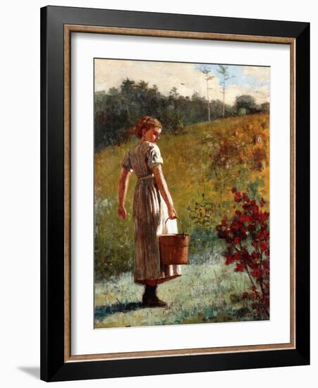 Returning from the Sping, 1874-Winslow Homer-Framed Giclee Print