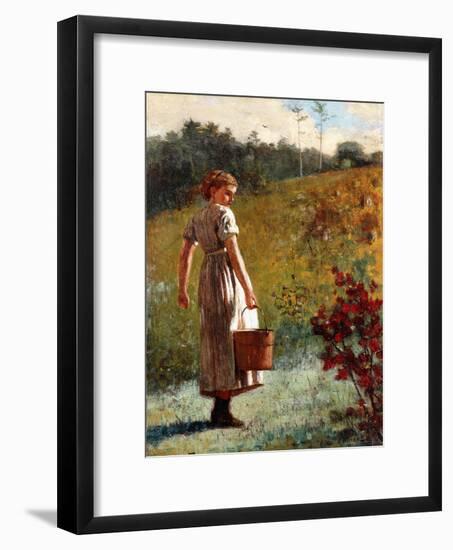 Returning from the Sping, 1874-Winslow Homer-Framed Giclee Print