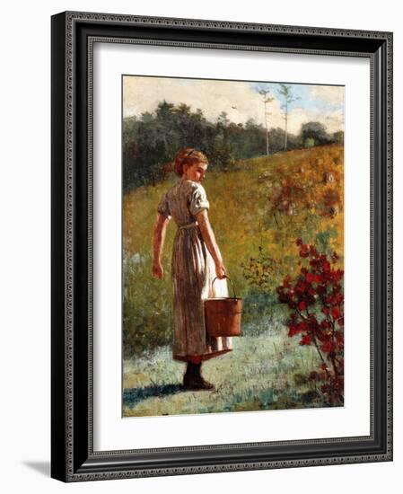 Returning from the Sping, 1874-Winslow Homer-Framed Giclee Print