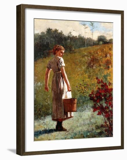 Returning from the Sping, 1874-Winslow Homer-Framed Giclee Print