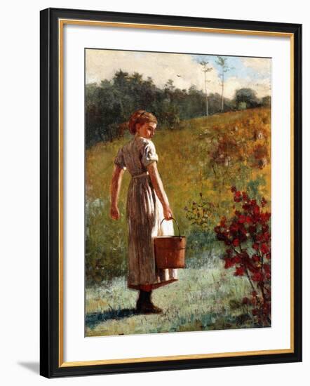 Returning from the Sping, 1874-Winslow Homer-Framed Giclee Print