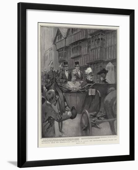 Returning from the Thanksgiving Service in St Paul's, the Procession Passing Staple Inn-William T. Maud-Framed Giclee Print