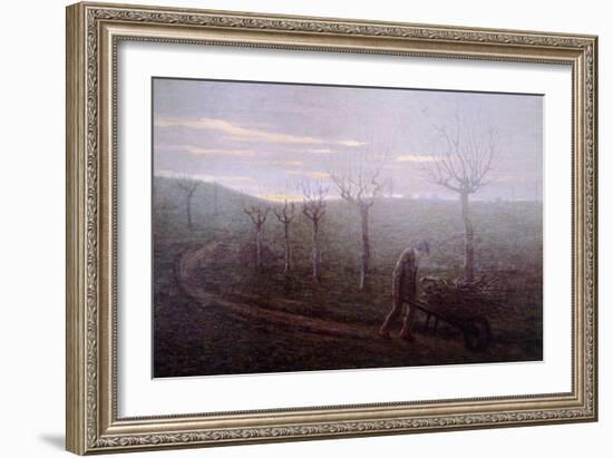 Returning from Woods, Emilio Longoni-null-Framed Giclee Print