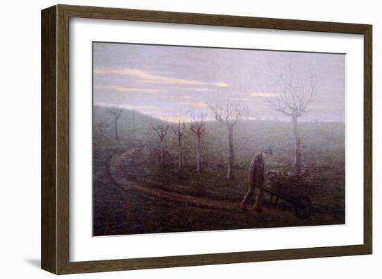 Returning from Woods, Emilio Longoni-null-Framed Giclee Print