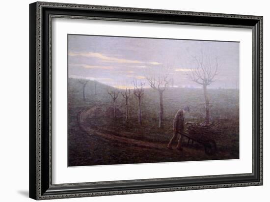 Returning from Woods, Emilio Longoni-null-Framed Giclee Print