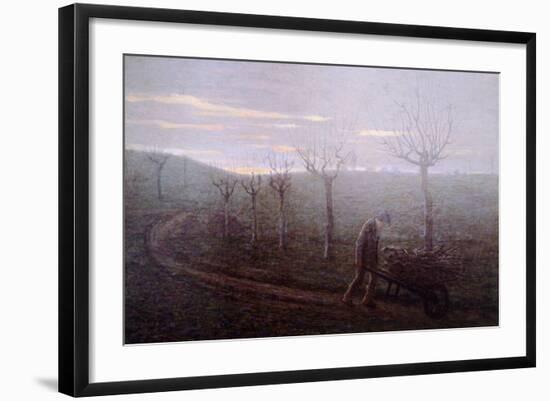 Returning from Woods, Emilio Longoni-null-Framed Giclee Print