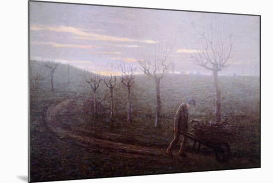 Returning from Woods, Emilio Longoni-null-Mounted Giclee Print