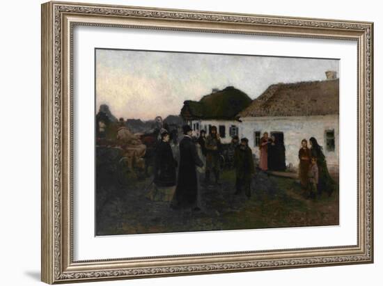 Returning Home, 1876-1877-Ilya Yefimovich Repin-Framed Giclee Print