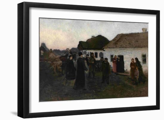 Returning Home, 1876-1877-Ilya Yefimovich Repin-Framed Giclee Print