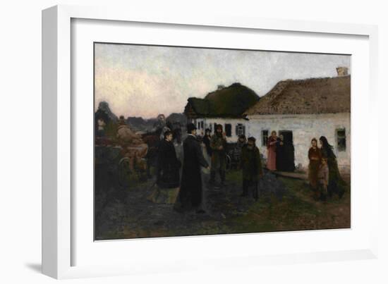 Returning Home, 1876-1877-Ilya Yefimovich Repin-Framed Giclee Print